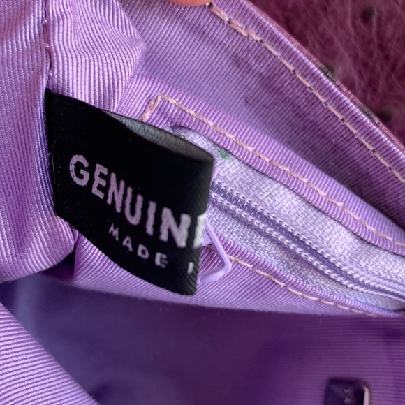 SAKS FIFTH AVENUE ITALIAN LEATHER HANDBAG - Picture 9 of 10